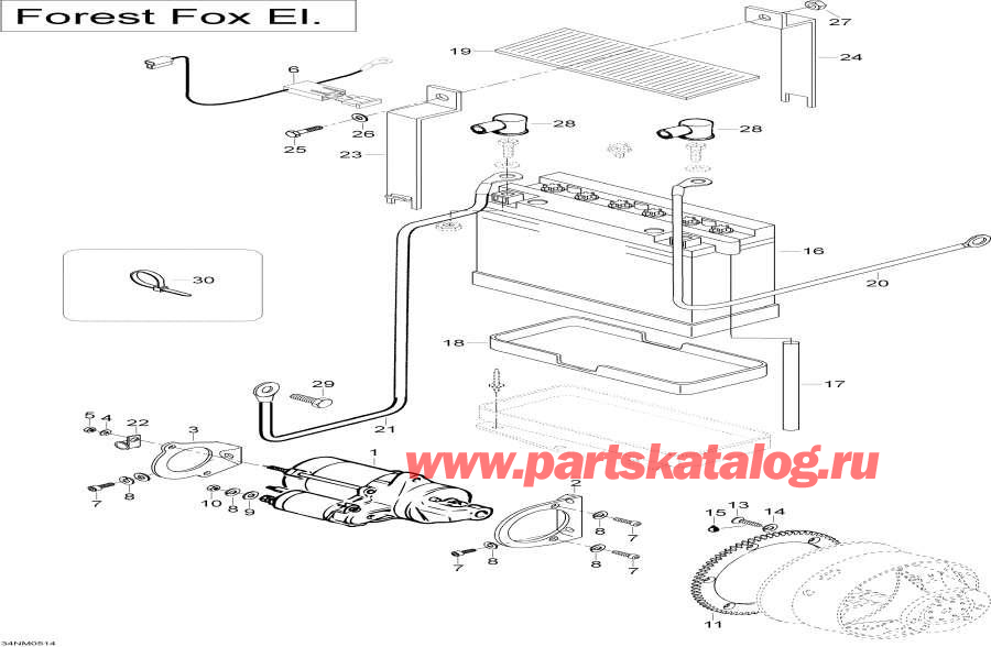  lynx  - Battery And Starter