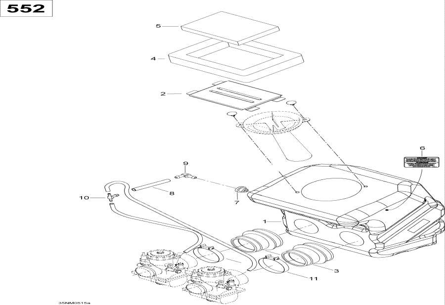 Snowmobiles Lynx  - Air Silencer, 552