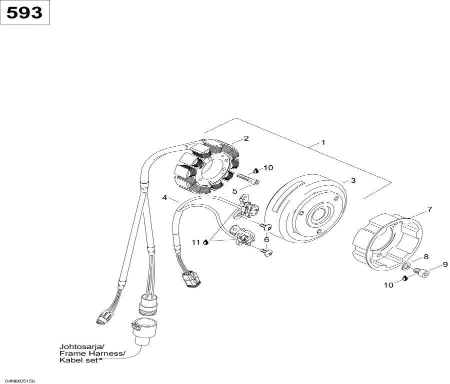 Snow mobile   - Ignition, 593,Ignition, 593