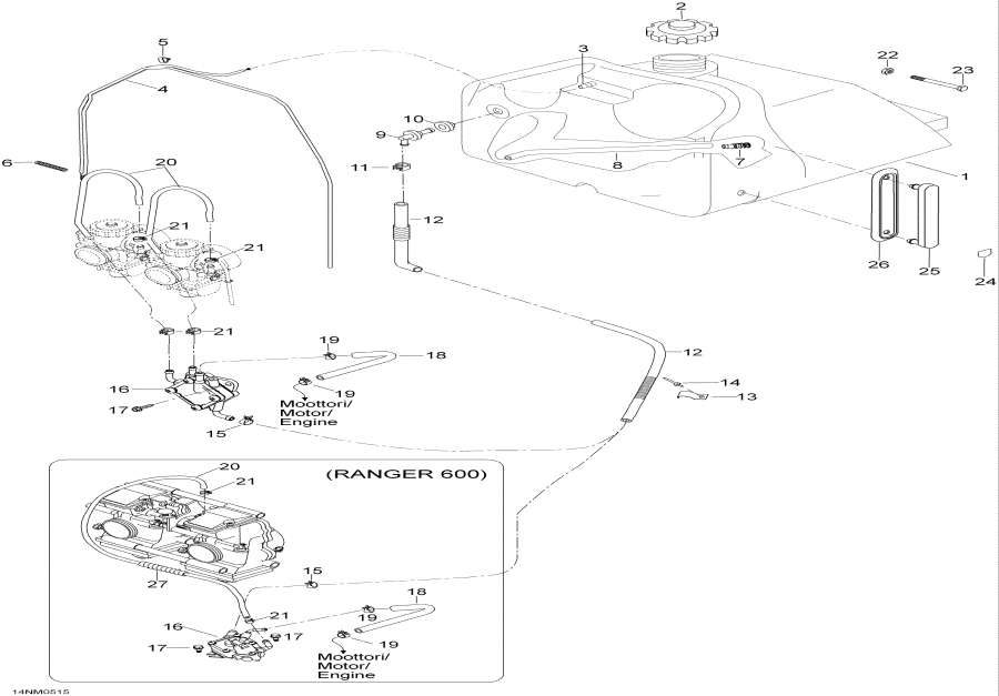 Snowmobiles �����  - Fuel System - ��������� �������