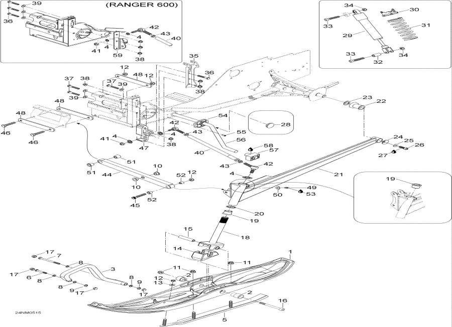 ��������� lynx  - Front Suspension And Ski - �������� �������� � ����