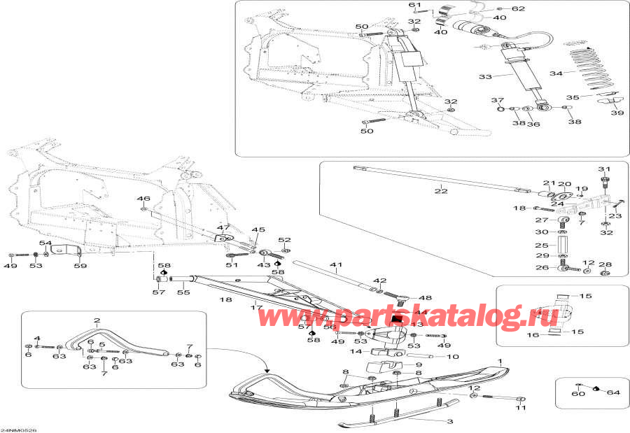    -     - Front Suspension And Ski