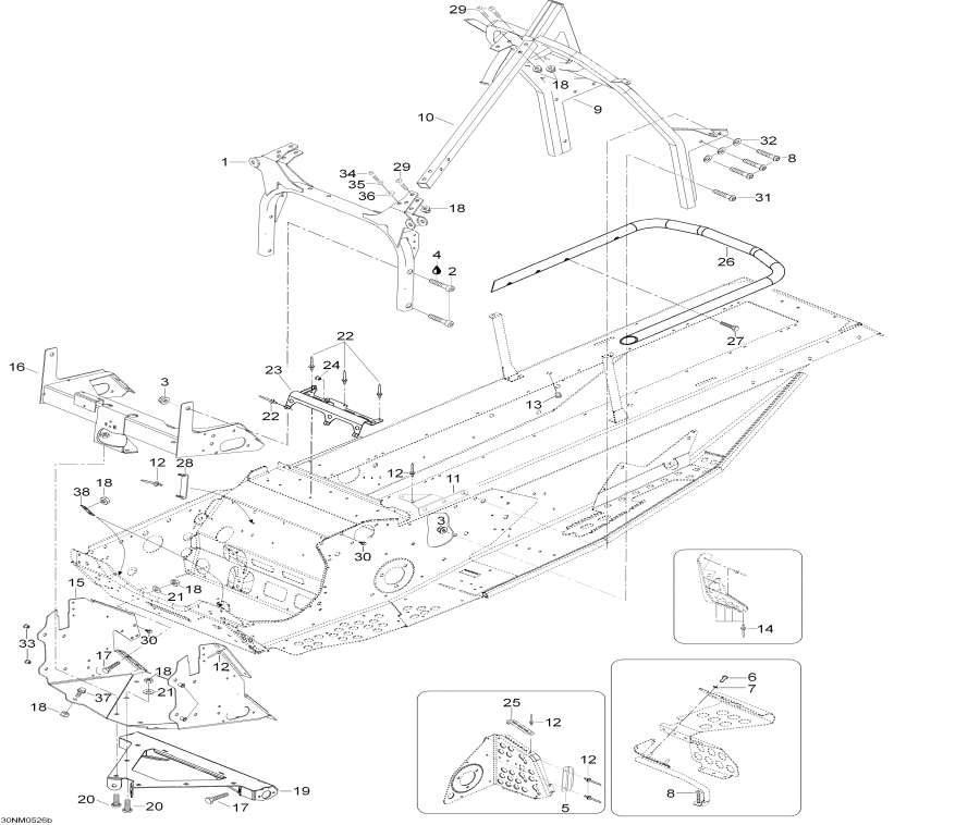 Snowmobile �����  - Frame And Components