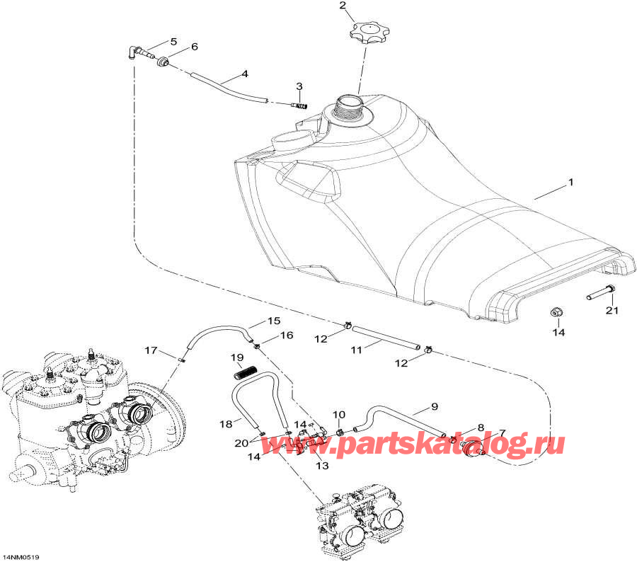 Snowmobile   - Fuel System