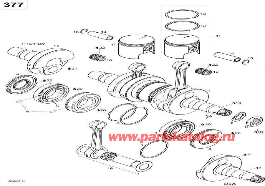 �������� lynx  - Crankshaft And Pistons, 377