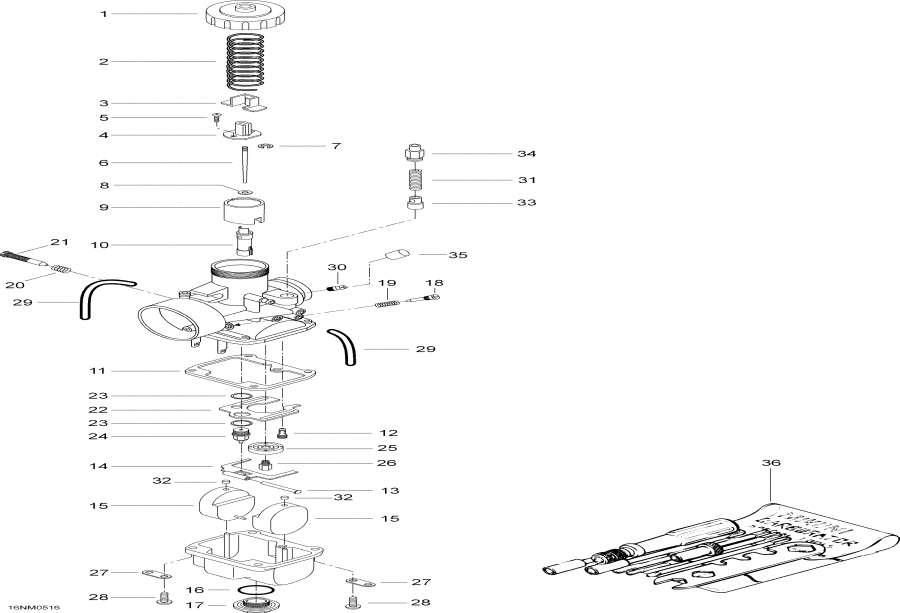  Lynx  - Carburetor, 400, 400e / , 400, 400e