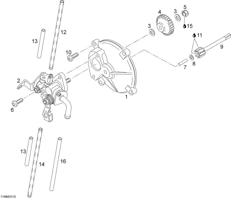 Snowmobile Lynx  -  , 400, 400e - Oil Pump, 400, 400e