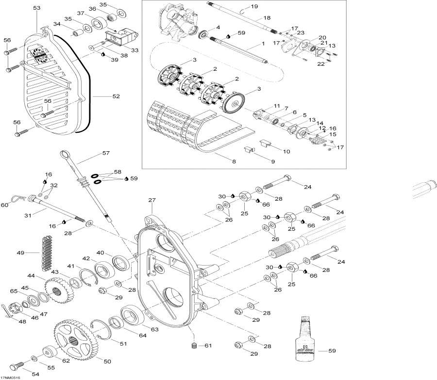 Snowmobile lynx  - Drive System, 400, 400e / Drive System, 400, 400e