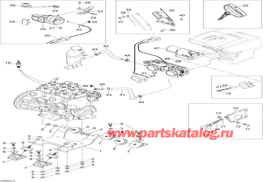 Snow mobile Lynx  - Engine - ���������