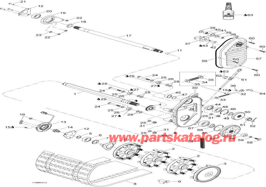 Snow mobile lynx  - Drive System - Drive System