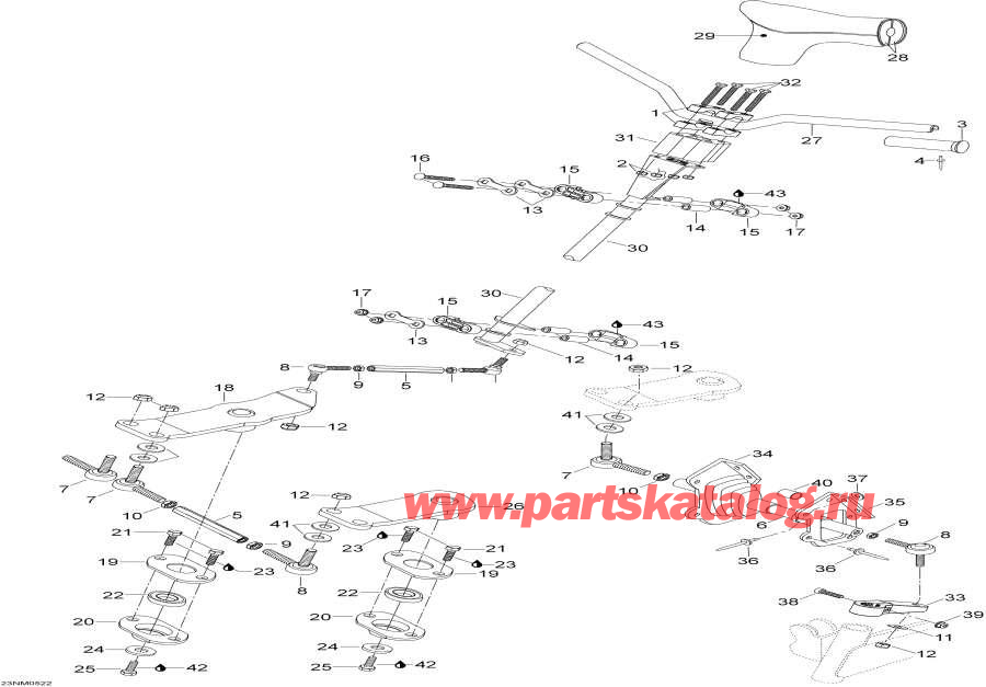 Snowmobiles Lynx  -   System - Steering System