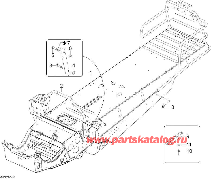 Snow mobile   - Frame - 