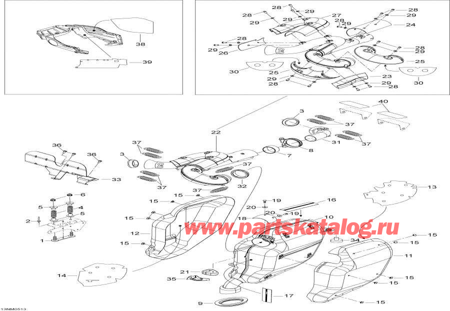 Snow mobile lynx  -   - Exhaust System