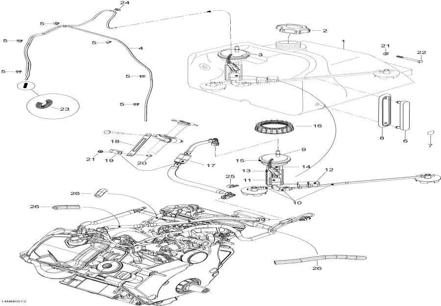 Snowmobile lynx  -  ,Fuel System