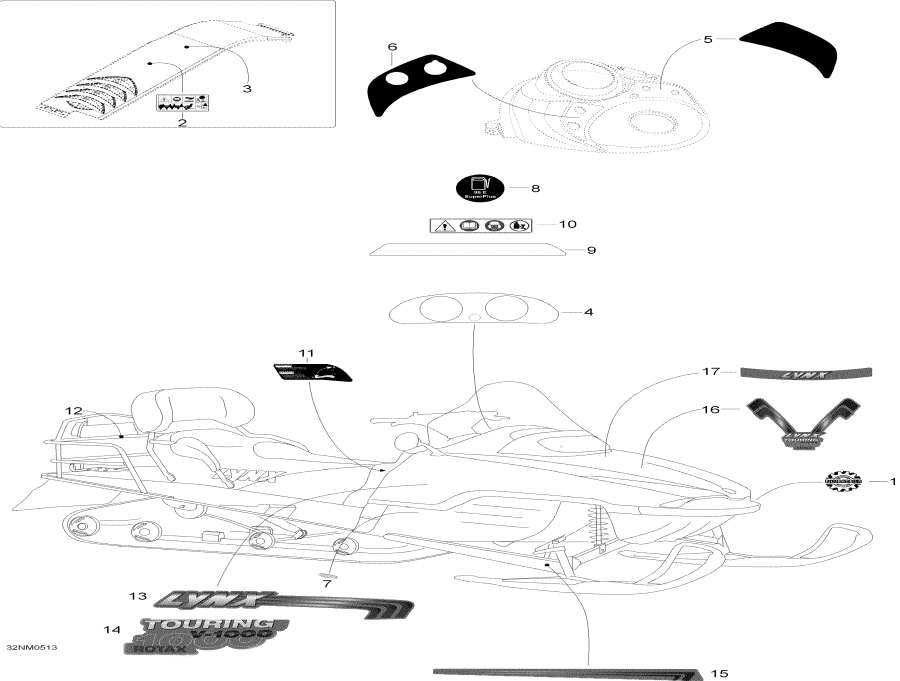 Snowmobiles lynx  - Decals - 