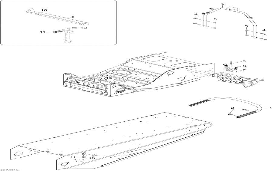 Snow mobile Lynx  - Frame