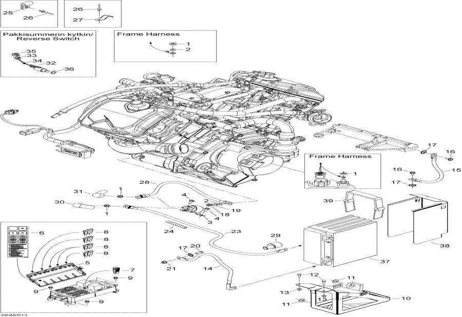 Snow mobile Lynx  - Battery  