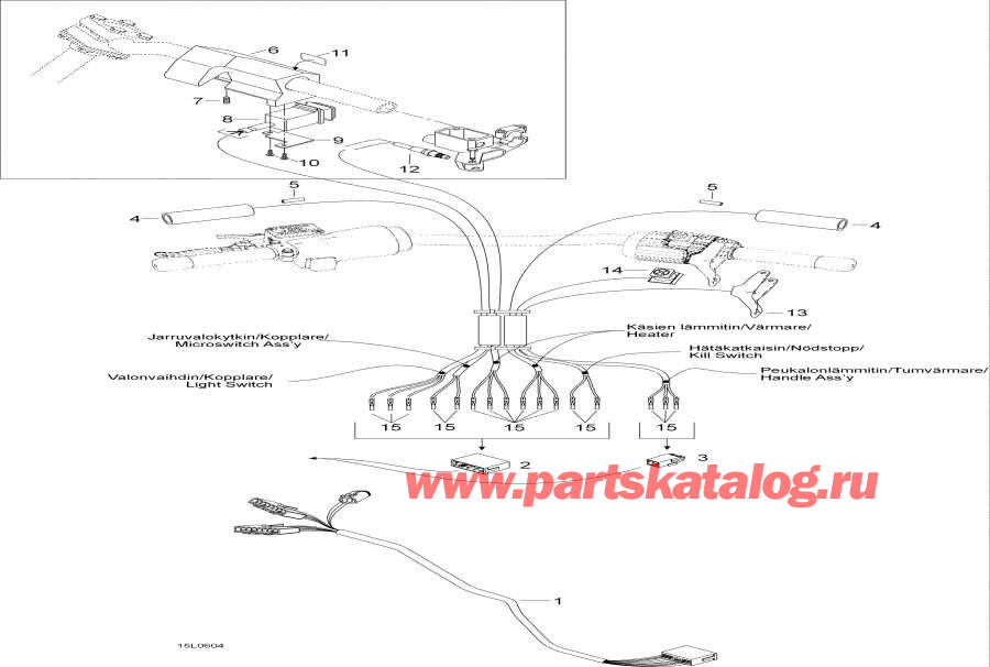 Snowmobiles lynx  -     - Steering Harness