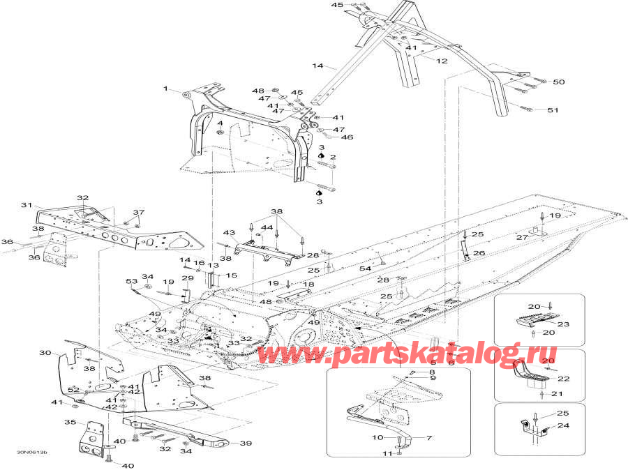 Snowmobile Lynx  - Frame And Components