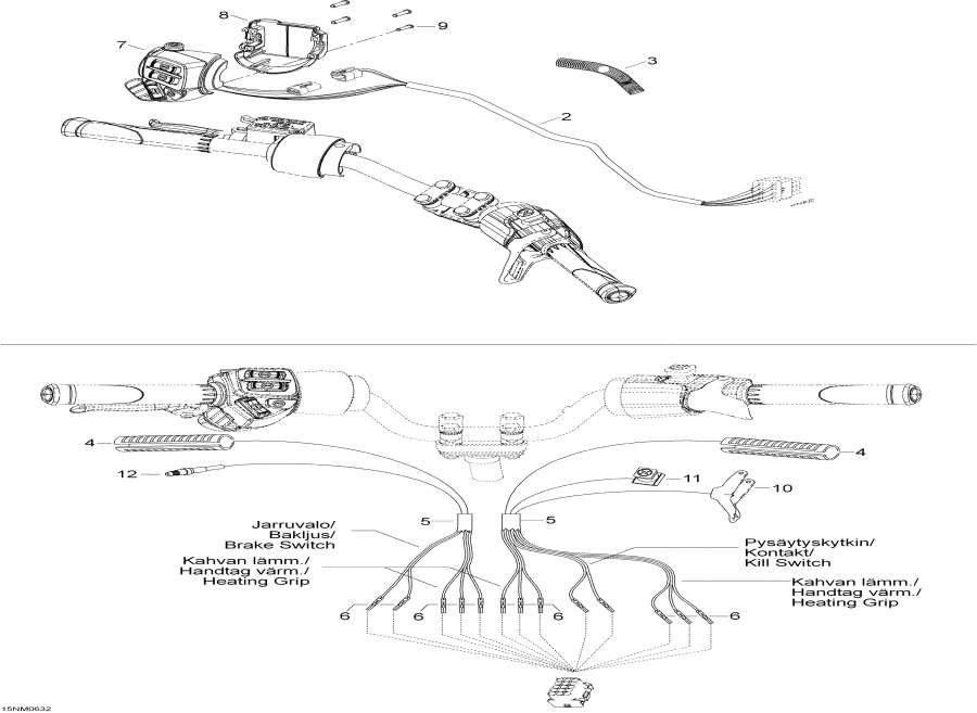 Snow mobile   - Steering Harness /    