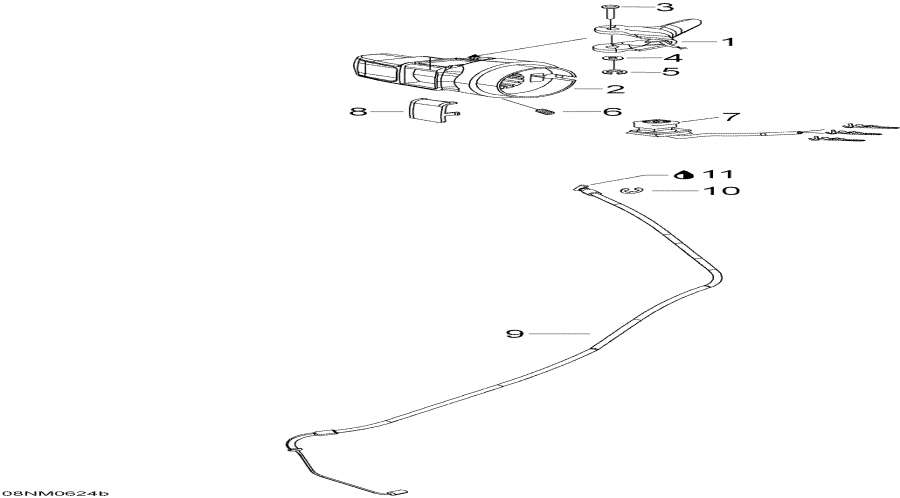 Snowmobiles lynx  - Throttle Handle And Housing /  Handle  