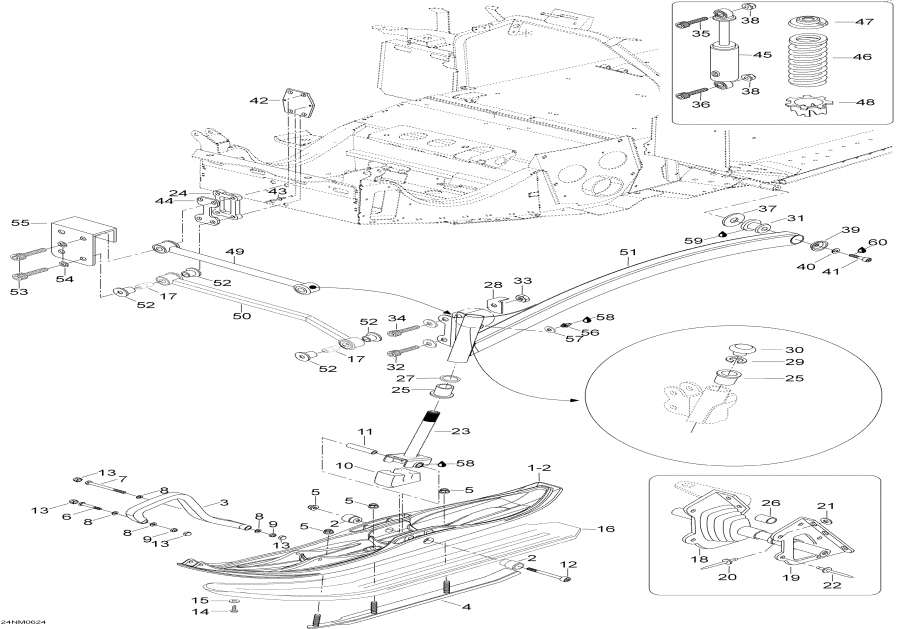 Snow mobile   - Front Suspension And Ski