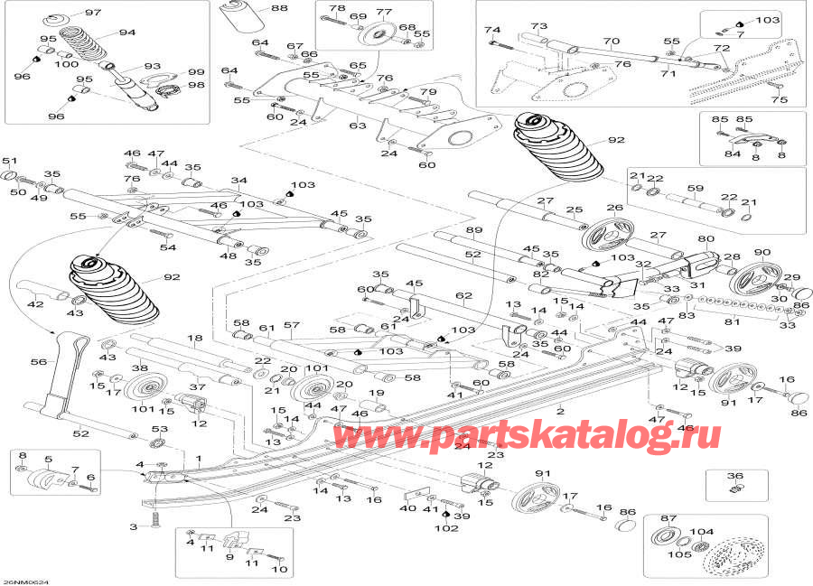 Snowmobiles lynx  - Rear Suspension / ������ ��������