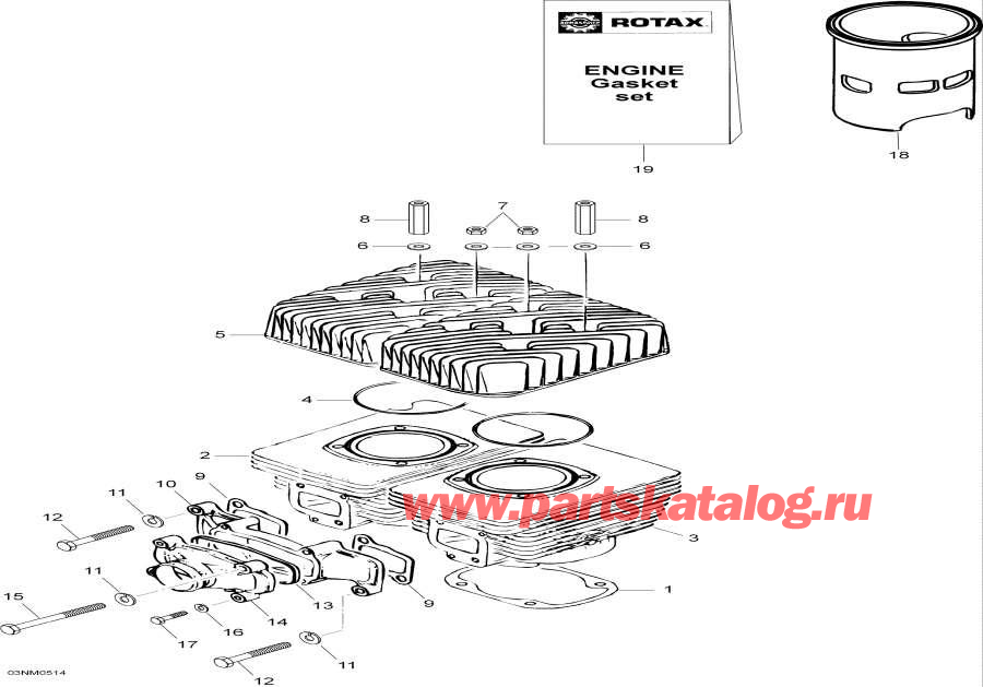 Snow mobile lynx  - ������� - Cylinder
