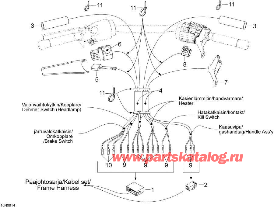 Snowmobiles lynx  -     / Steering Harness