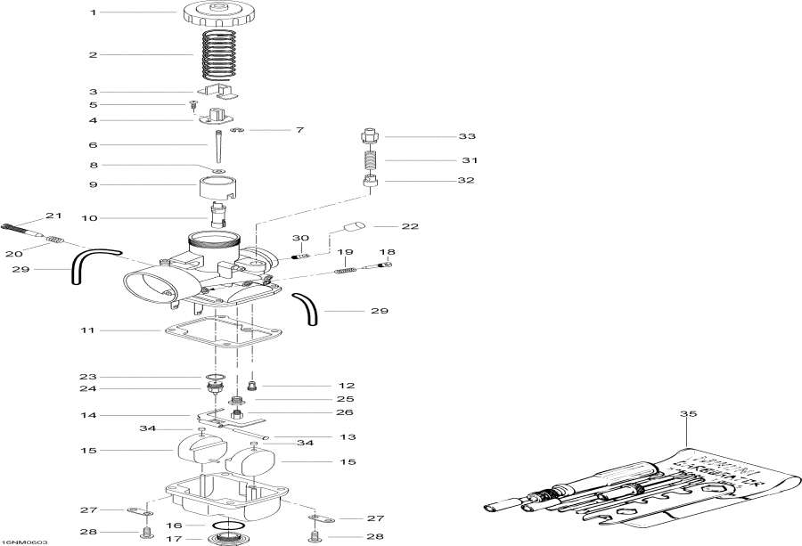 Snowmobiles Lynx  - Carburetor