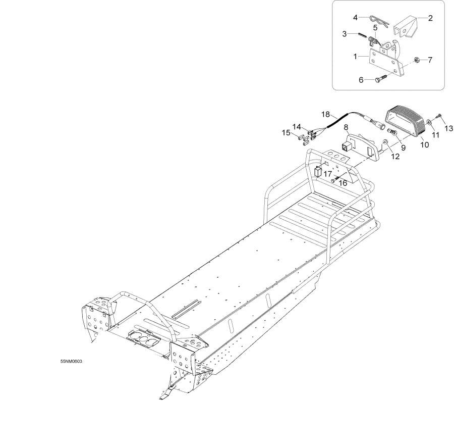 Snowmobile Lynx  - Rack