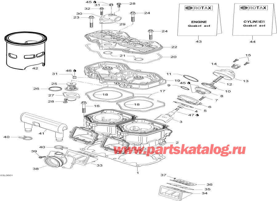 Snowmobile Lynx  - Cylinder / 