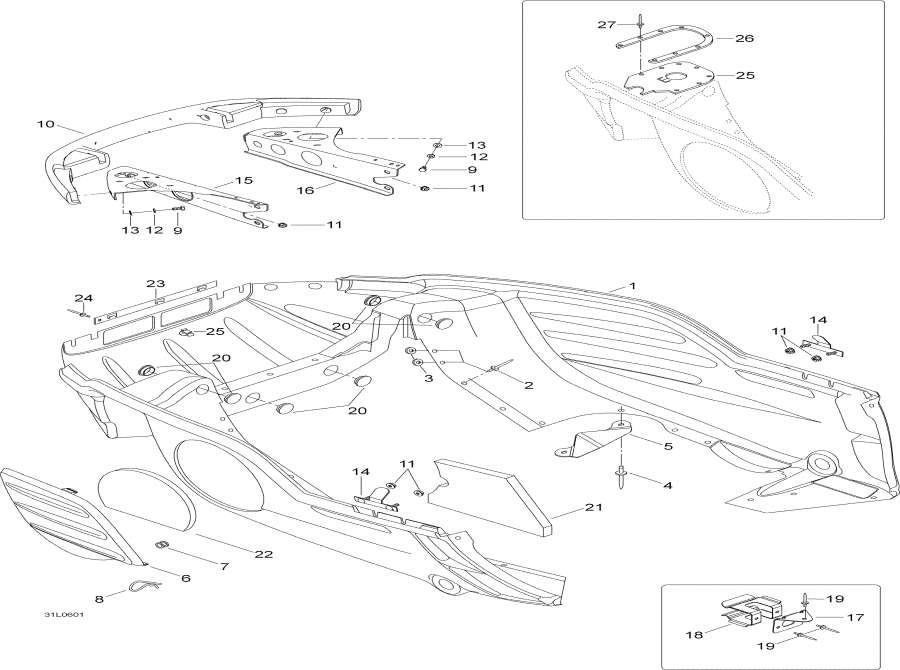 Snowmobiles Lynx  - ������ ������ - Bottom Pan