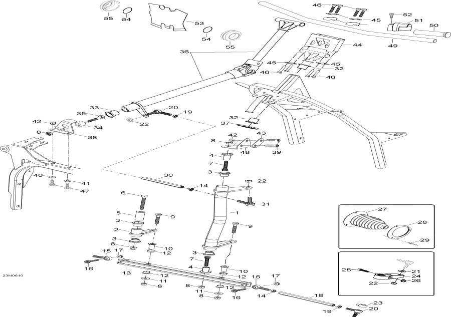 Snowmobile Lynx  -   System / Steering System