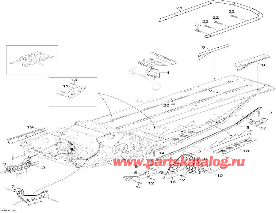 Snow mobile lynx  - Frame - 