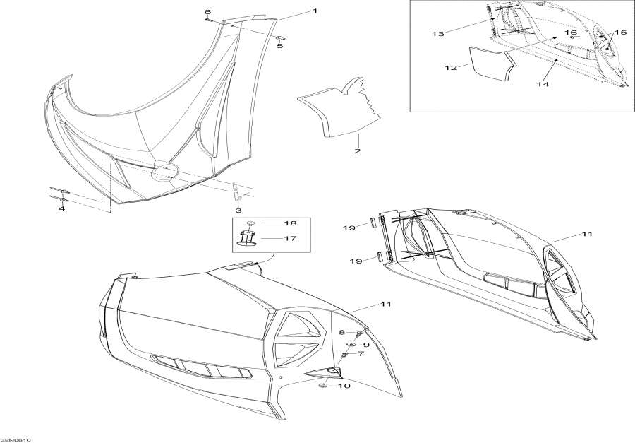 Snow mobile   - Hood / Hood