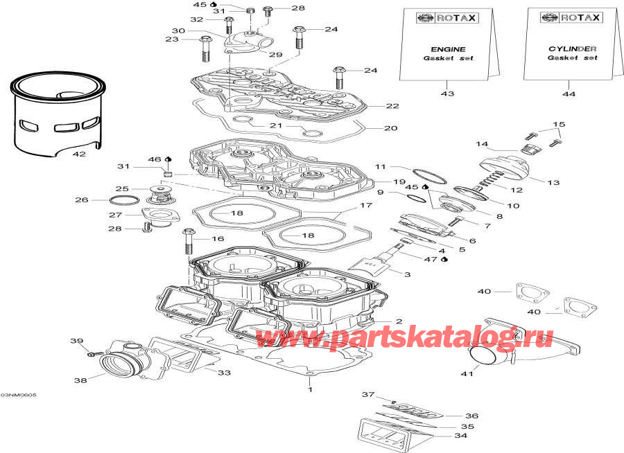 Snow mobile Lynx  - Cylinder - 