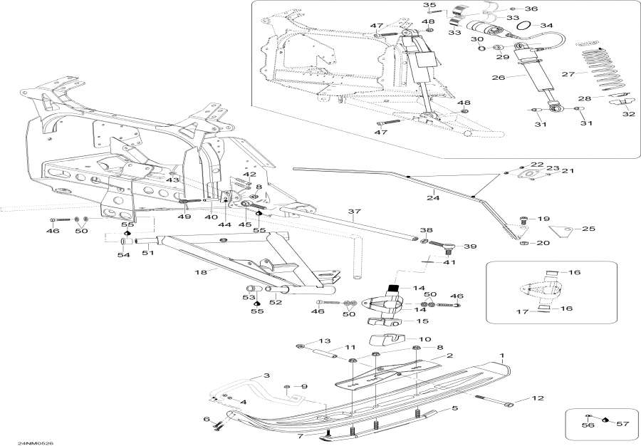 Snowmobile lynx  -     / Front Suspension And Ski