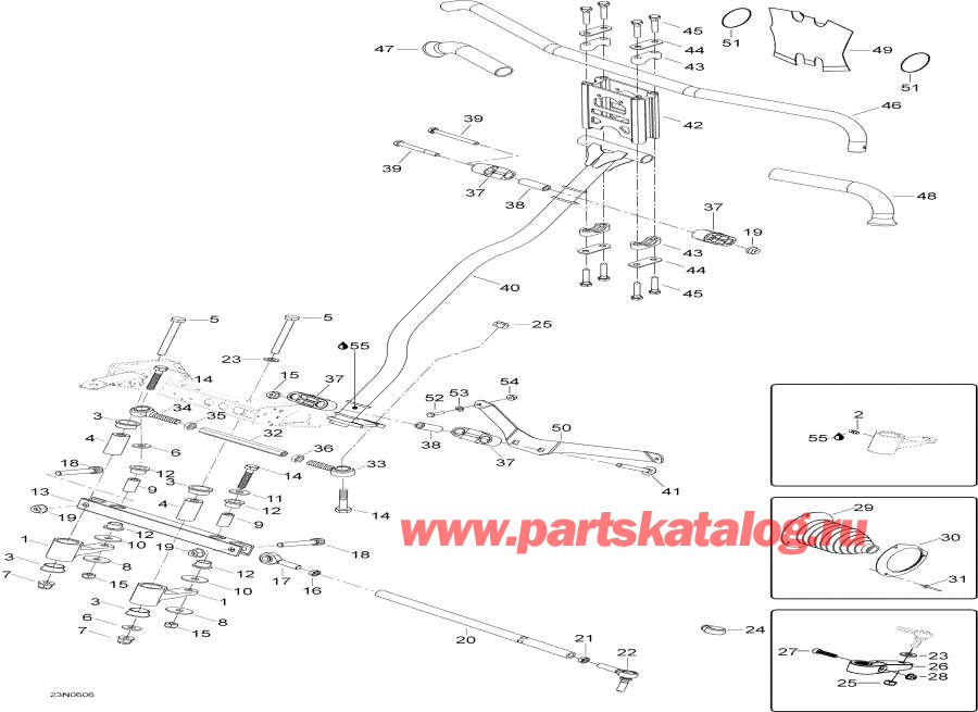 Snowmobiles lynx  - ������� ������� System,Steering System