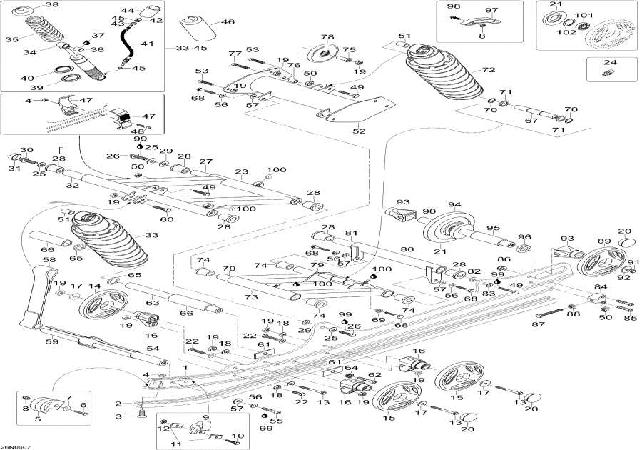 Snowmobiles �����  - Rear Suspension - ������ ��������