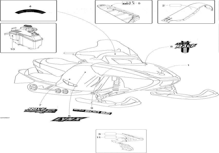 Snowmobile �����  - Decals / ��������