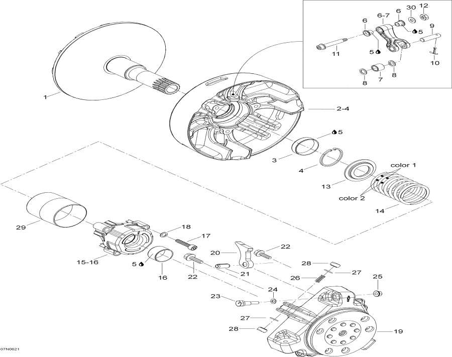 Snowmobiles Lynx  - Drive Pulley /  