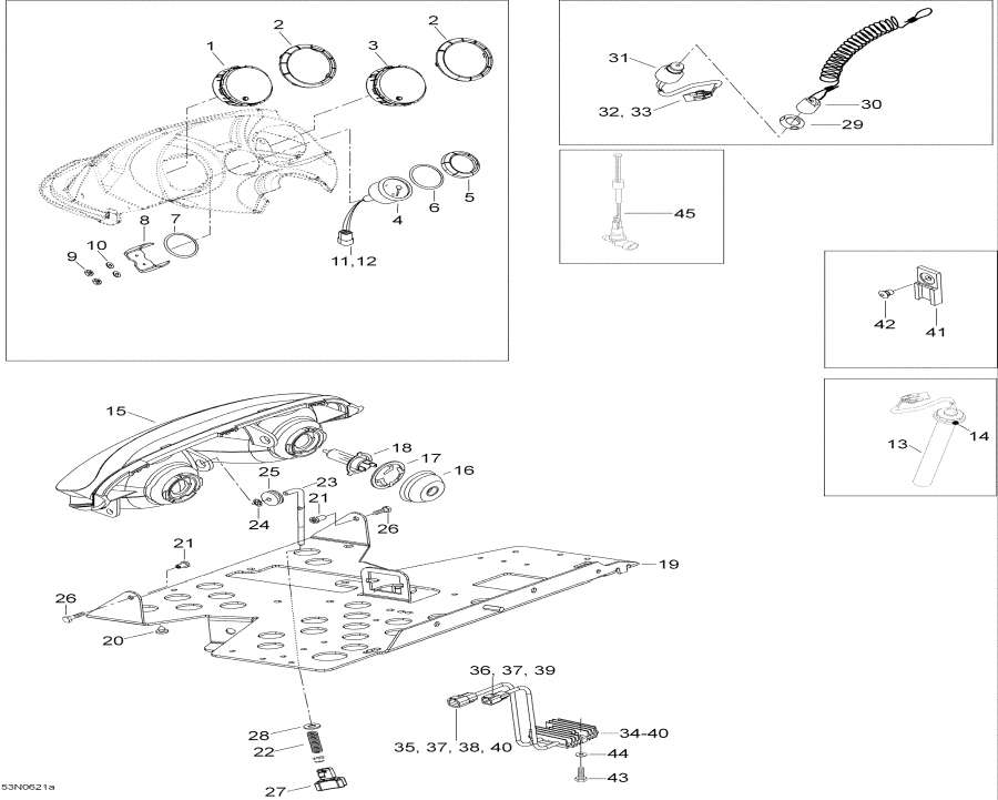 Snowmobile Lynx  -  System - Electrical System