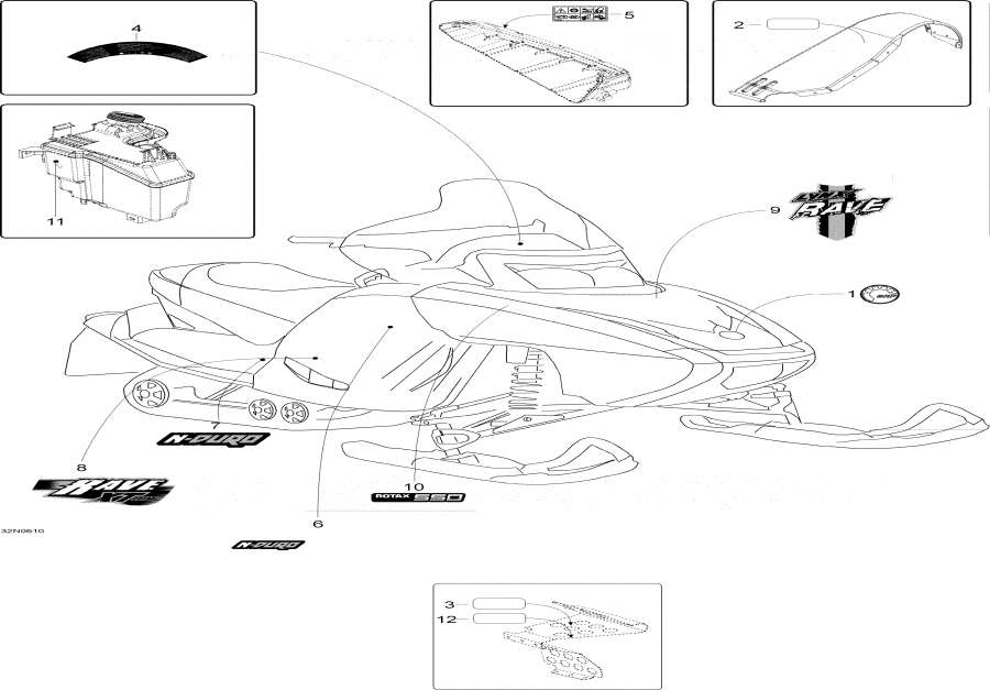 Snowmobiles lynx  - Decals