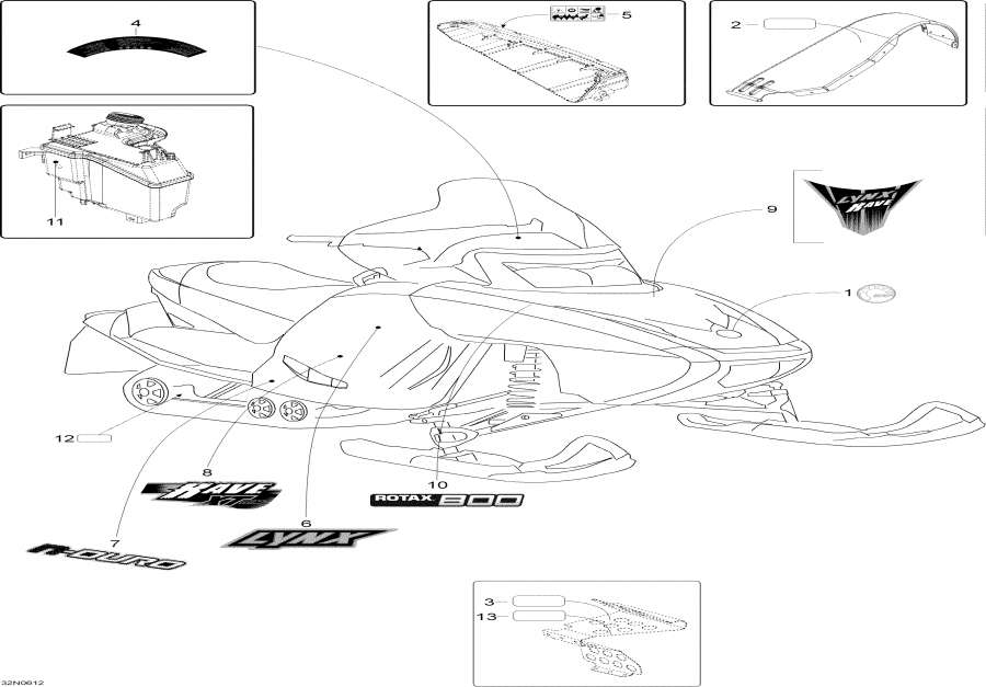 Snowmobiles Lynx  - Decals - 