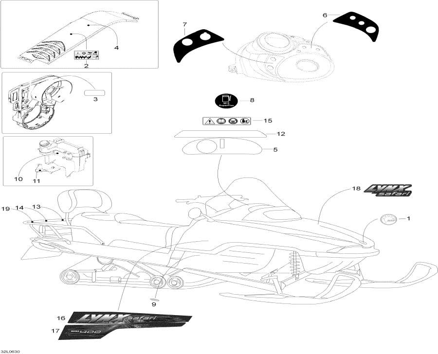 Snowmobiles Lynx  - Decals - 