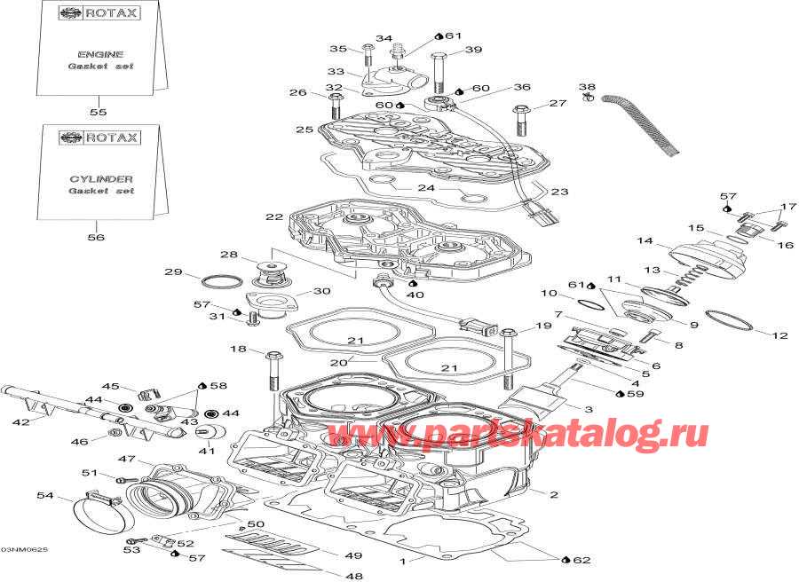 Snowmobile   -      / Cylinder And Cylinder Head