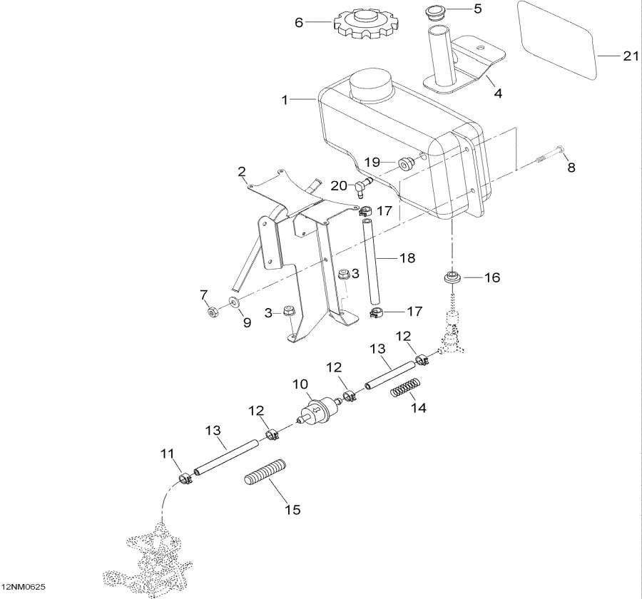 Snowmobiles lynx  - Oil System,Oil System