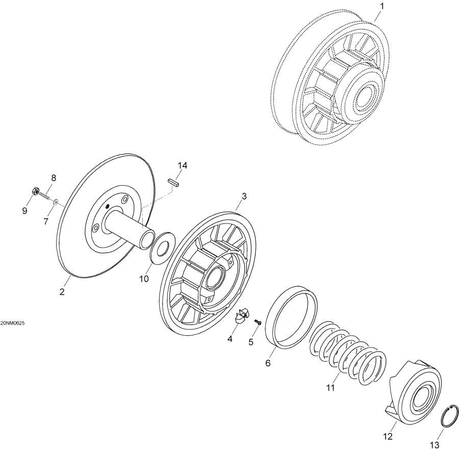 Snowmobile lynx  -   - Driven Pulley