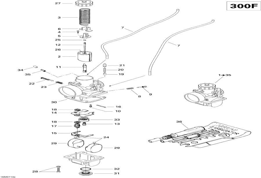 Snowmobile lynx  - Carburetor 300f